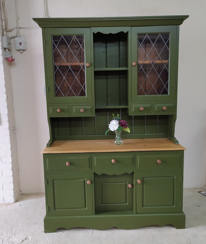 Farmhouse dresser olive green - farmhouse, dresser,