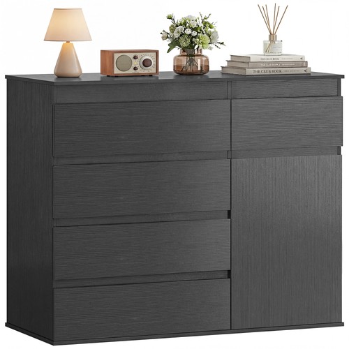 Homcom chest drawers 5 - chest, of