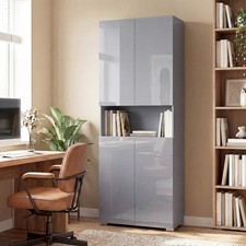 Tall Kitchen Cupboard Grey